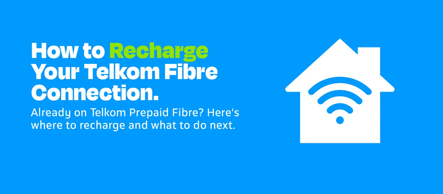 Customer recharging Telkom Prepaid Fibre online with a B-number  