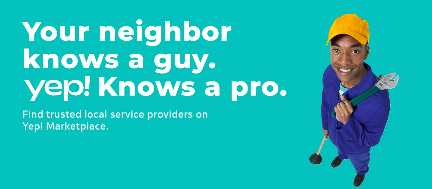 Customer using Yep! Marketplace to find trusted local service providers