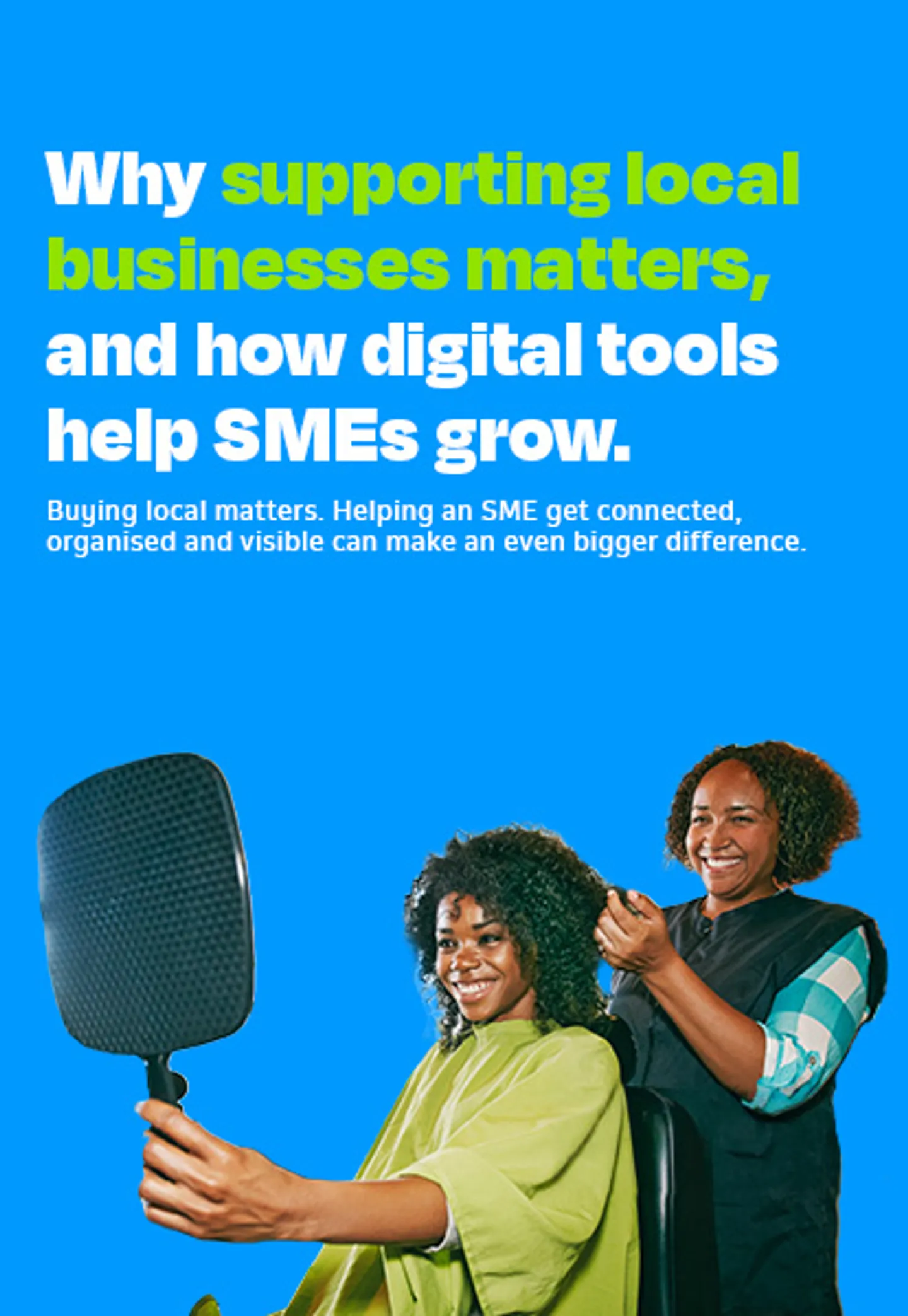 South African small-business owner using digital tools to manage customers and invoices