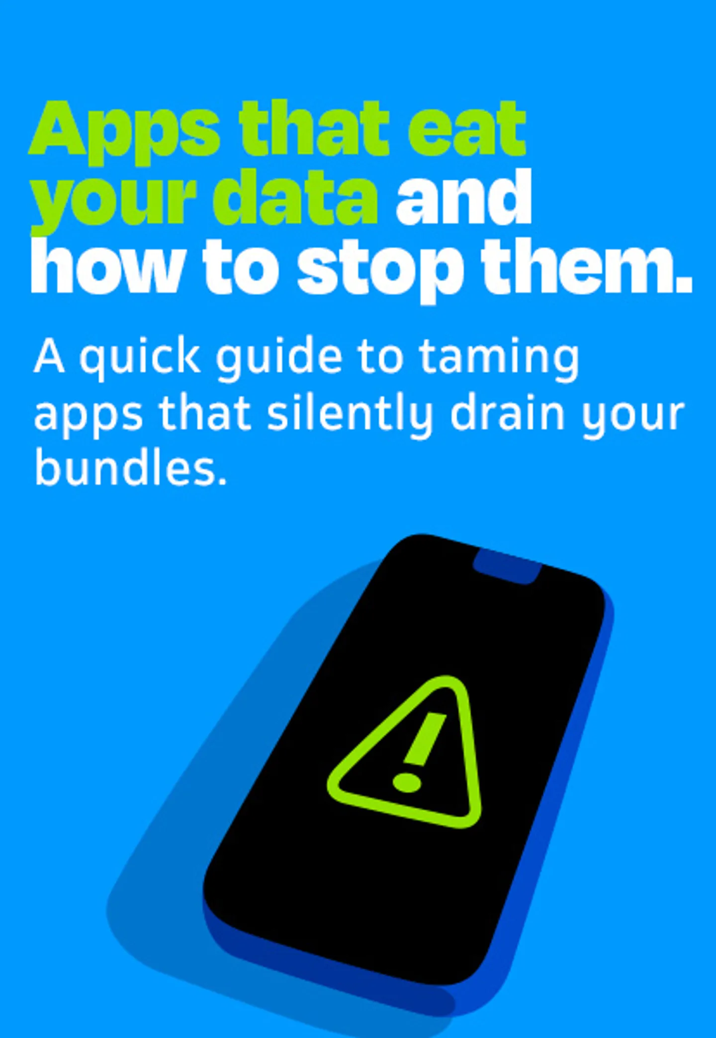Phone settings screen showing data saver options
