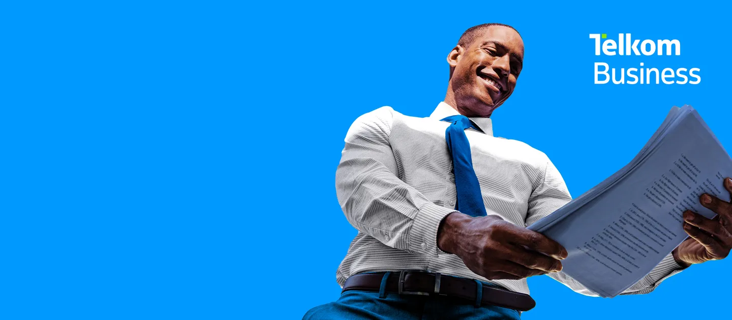 Telkom Business rebrand new look with dynamic T logo. 