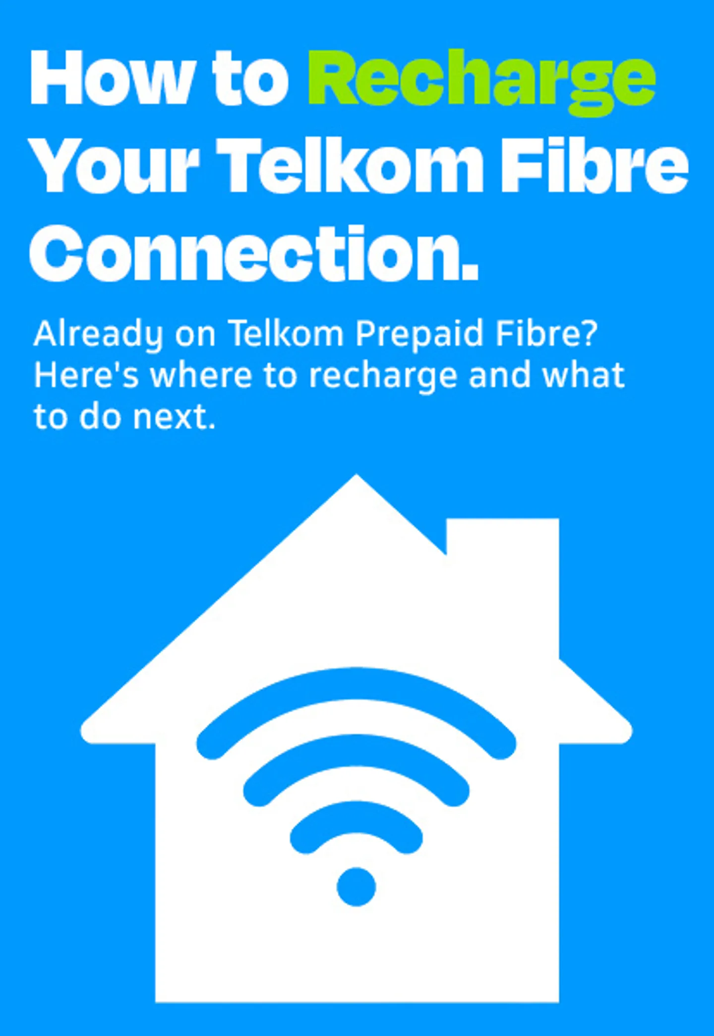 Customer recharging Telkom Prepaid Fibre online with a B-number  