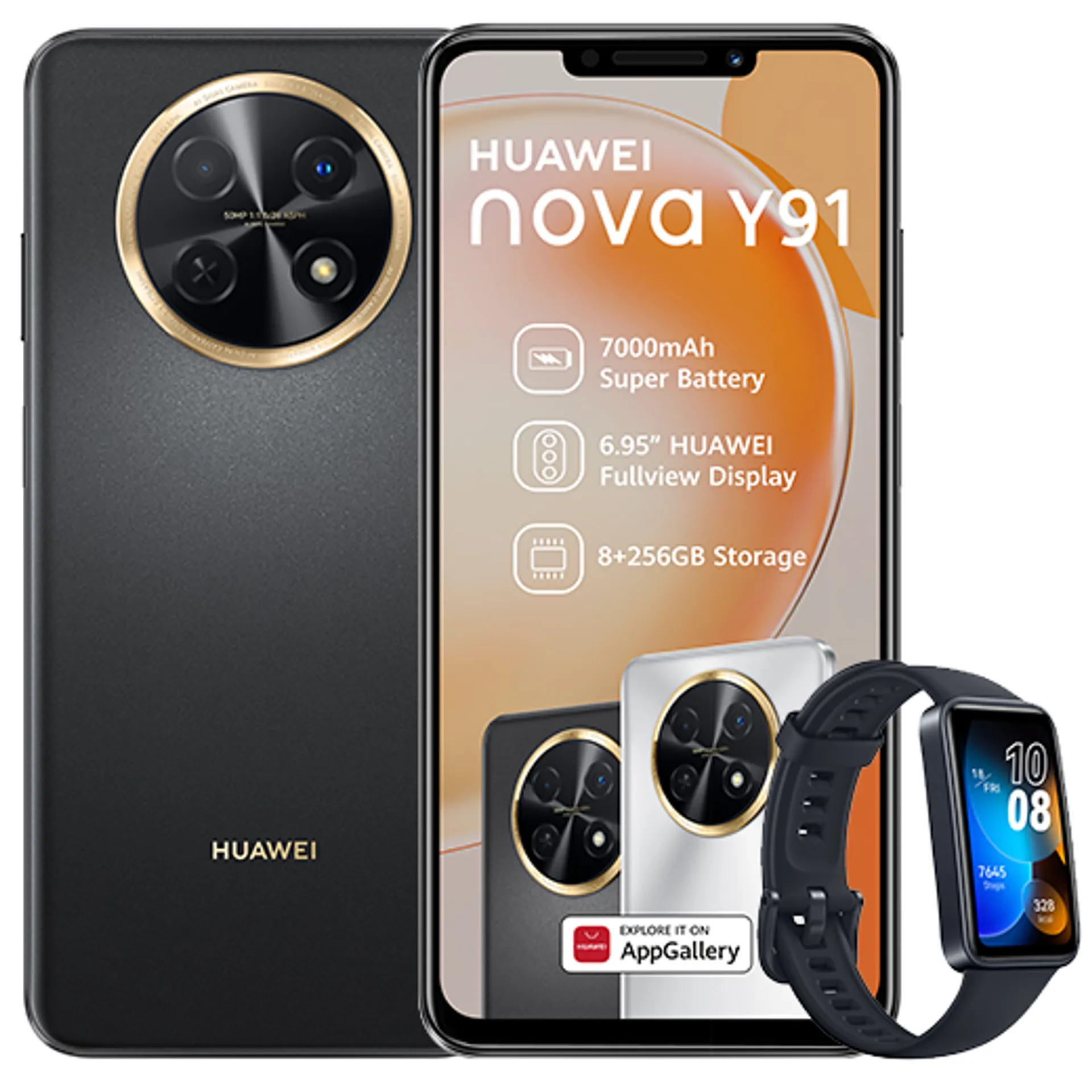 Huawei Nova Y91 Starry Black Huawei Band 8 Black  slide