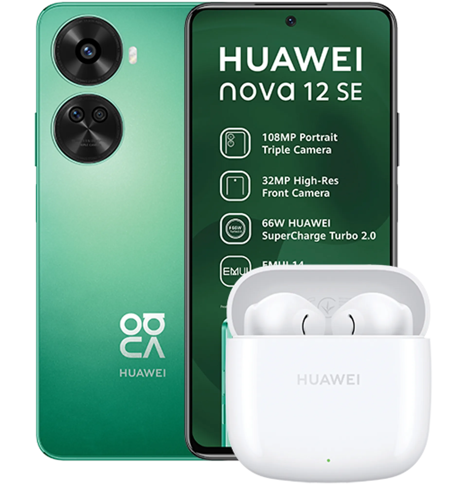 Huawei Nova 12SE Plus Freebuds SE 2 Green slide