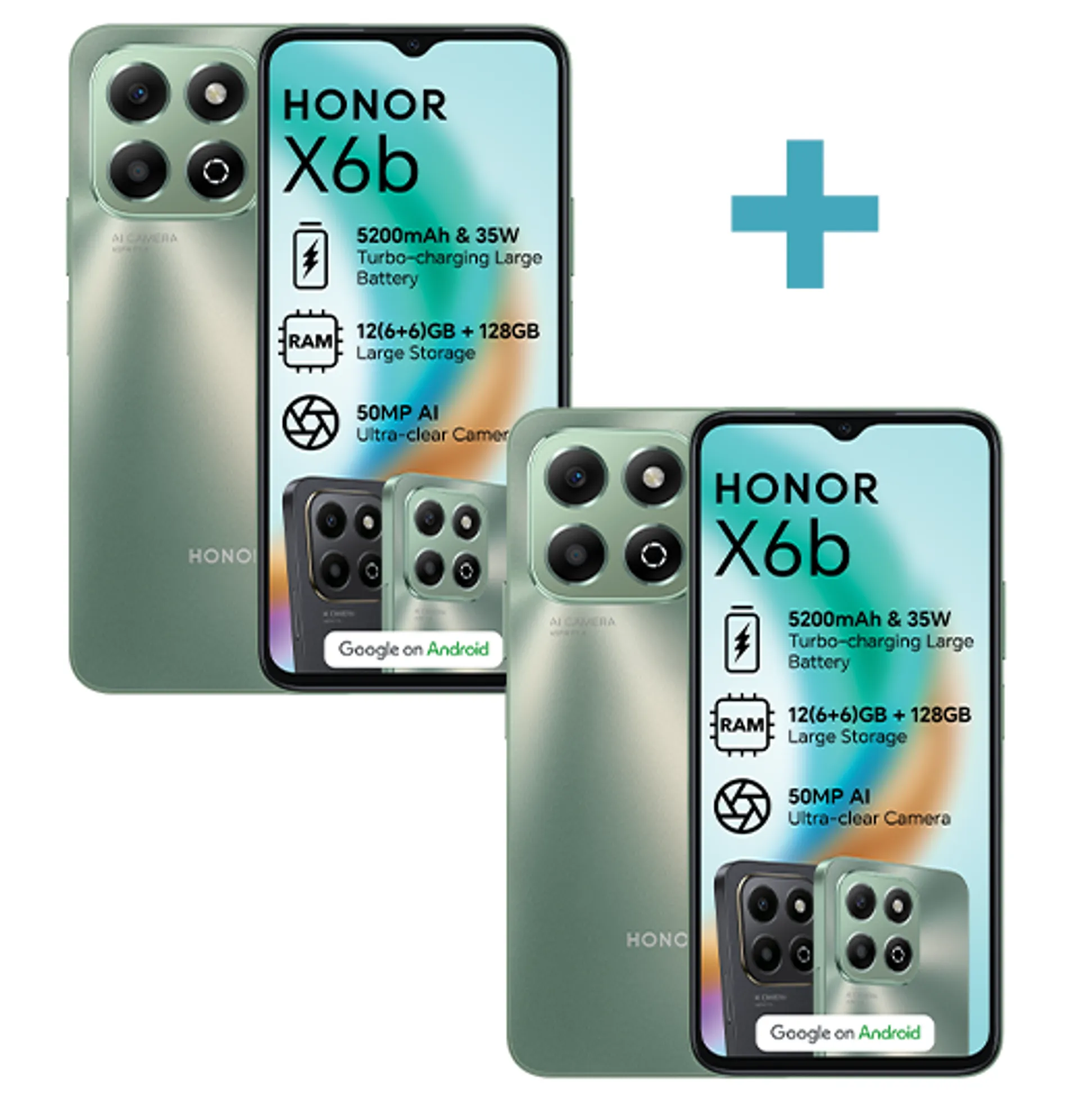 2xHonorX6B128GBBundleMidnightForestGreenMidnightForestGreenMidnightForestGreen Slide
