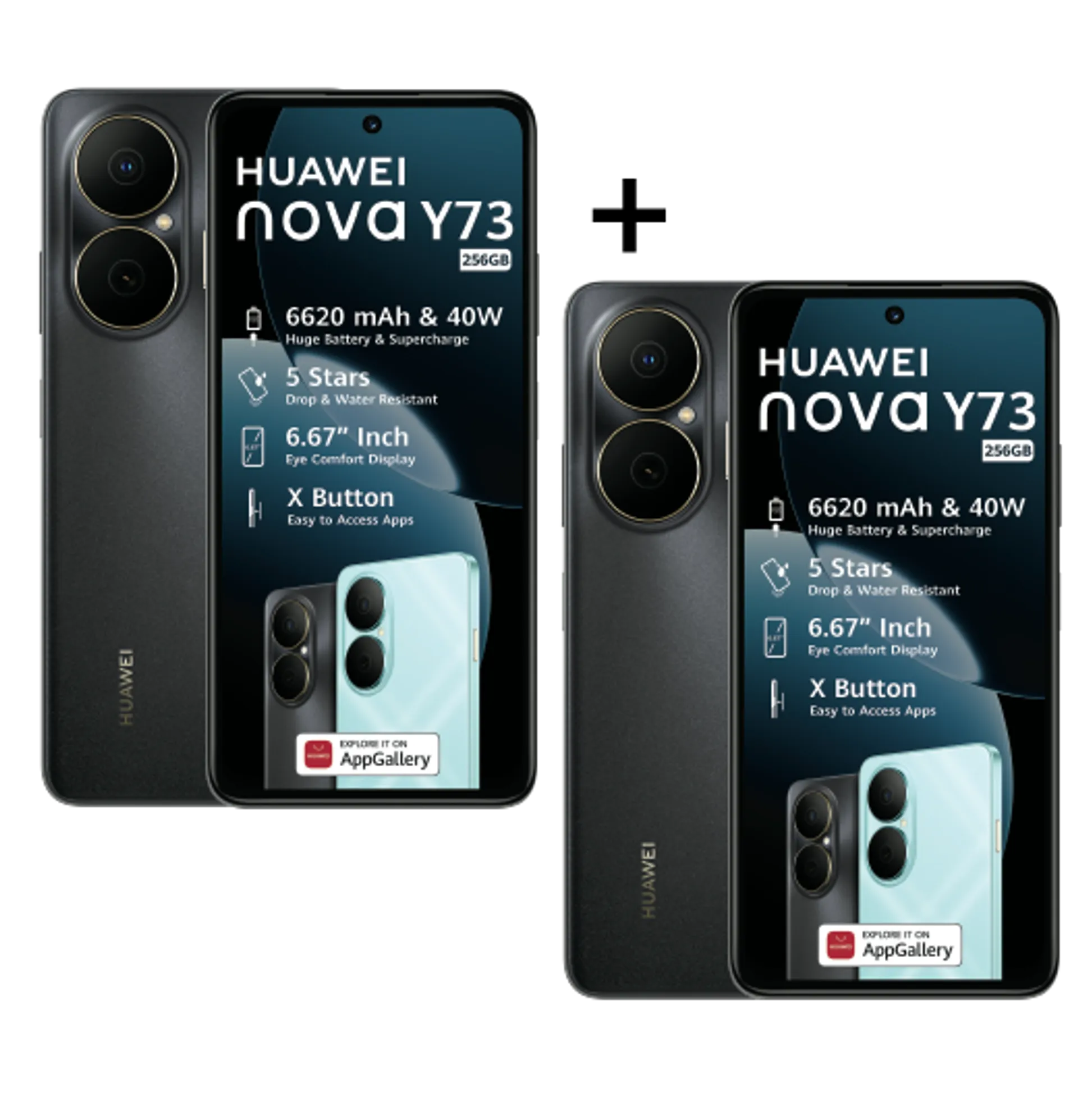 2xHuaweiNovaY73256GBBundleBlackBlack Slide