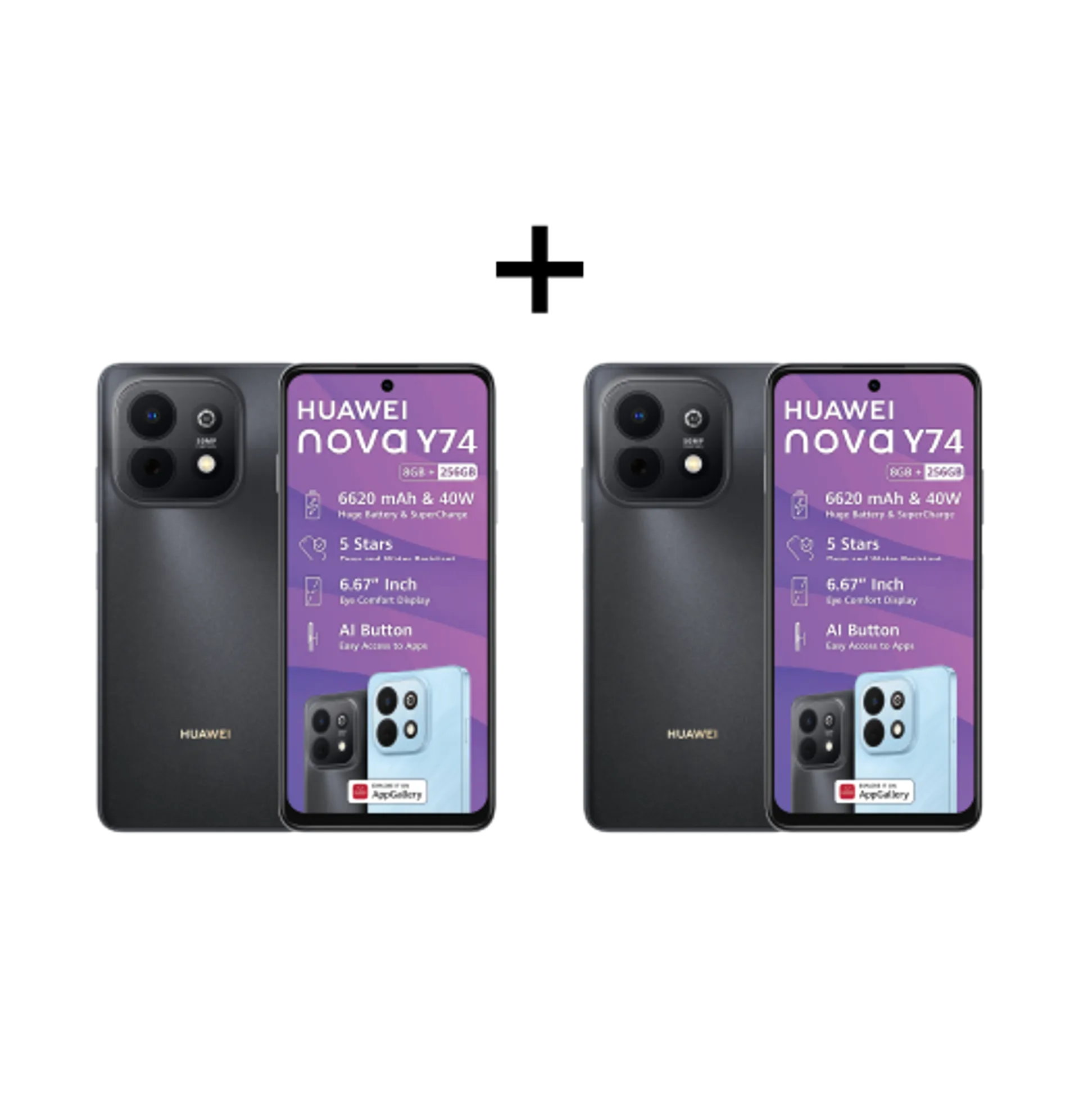 2xHuaweiNovaY74256GBBundleBlackBlack Slide
