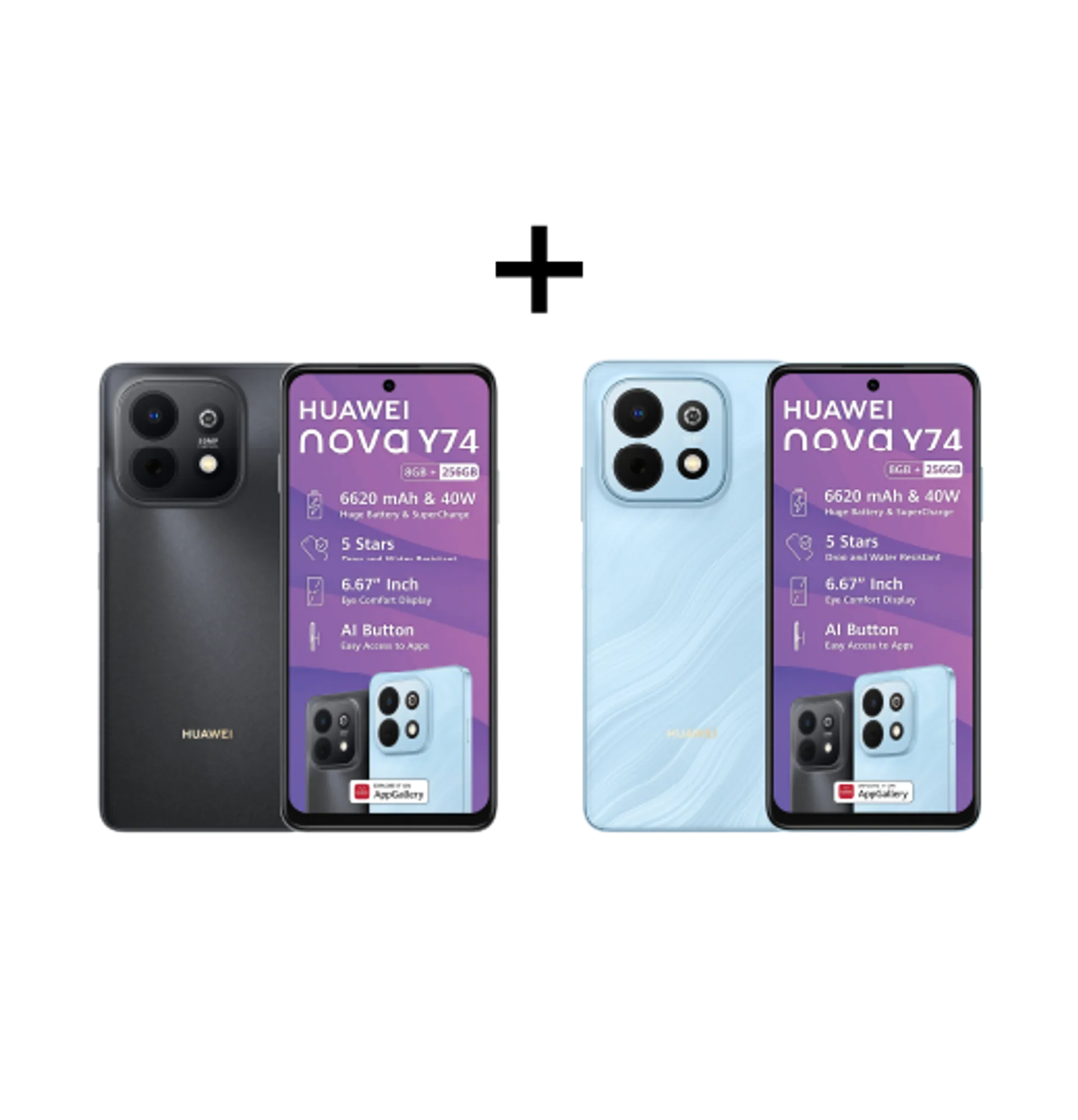 2xHuaweiNovaY74256GBBundleBlackBlue Slide