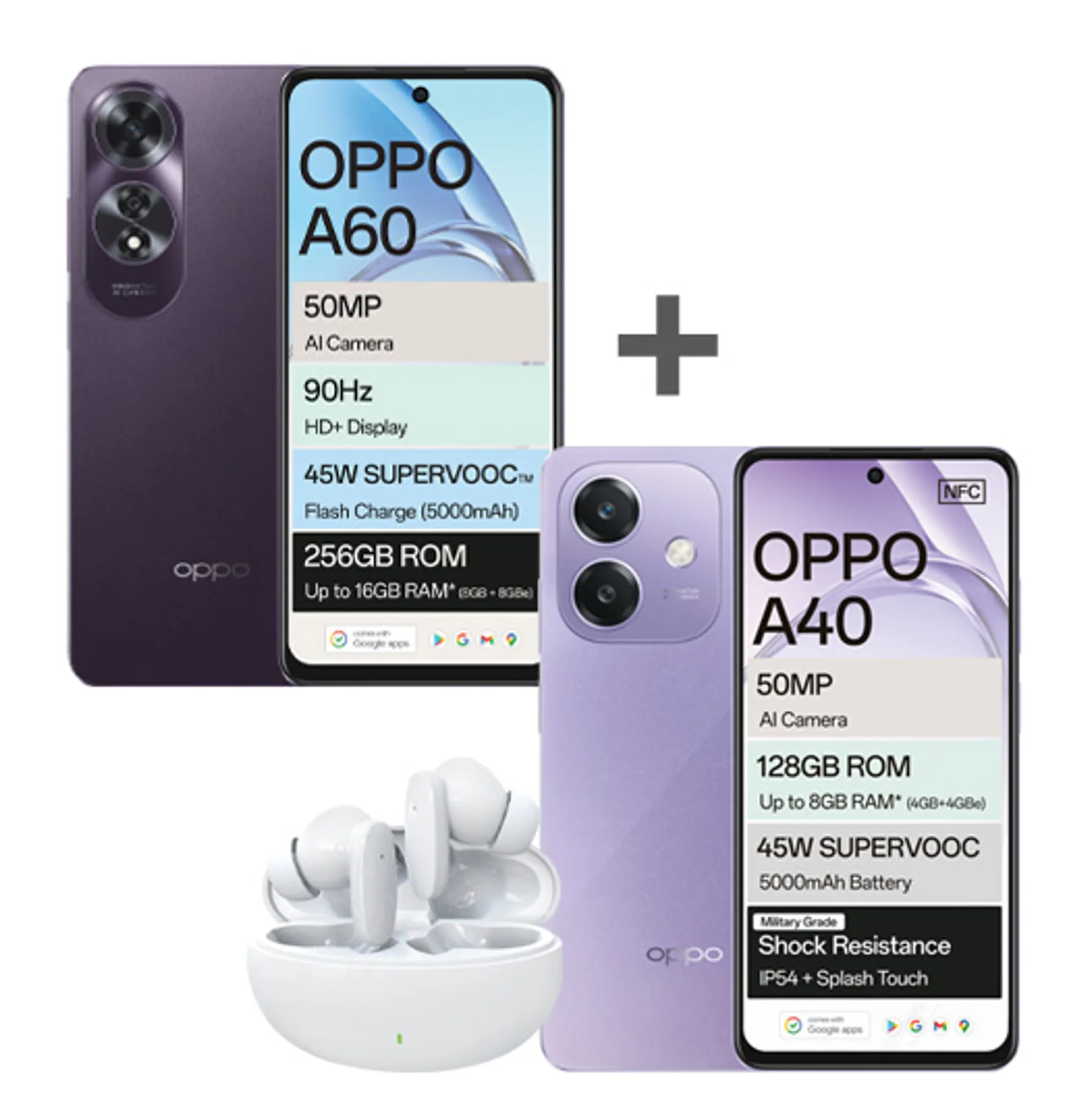 2xOppoA60256GBOppoA40128GBPlusBudsMidnightPurpleStarryPurpleMidnightPurple Slide
