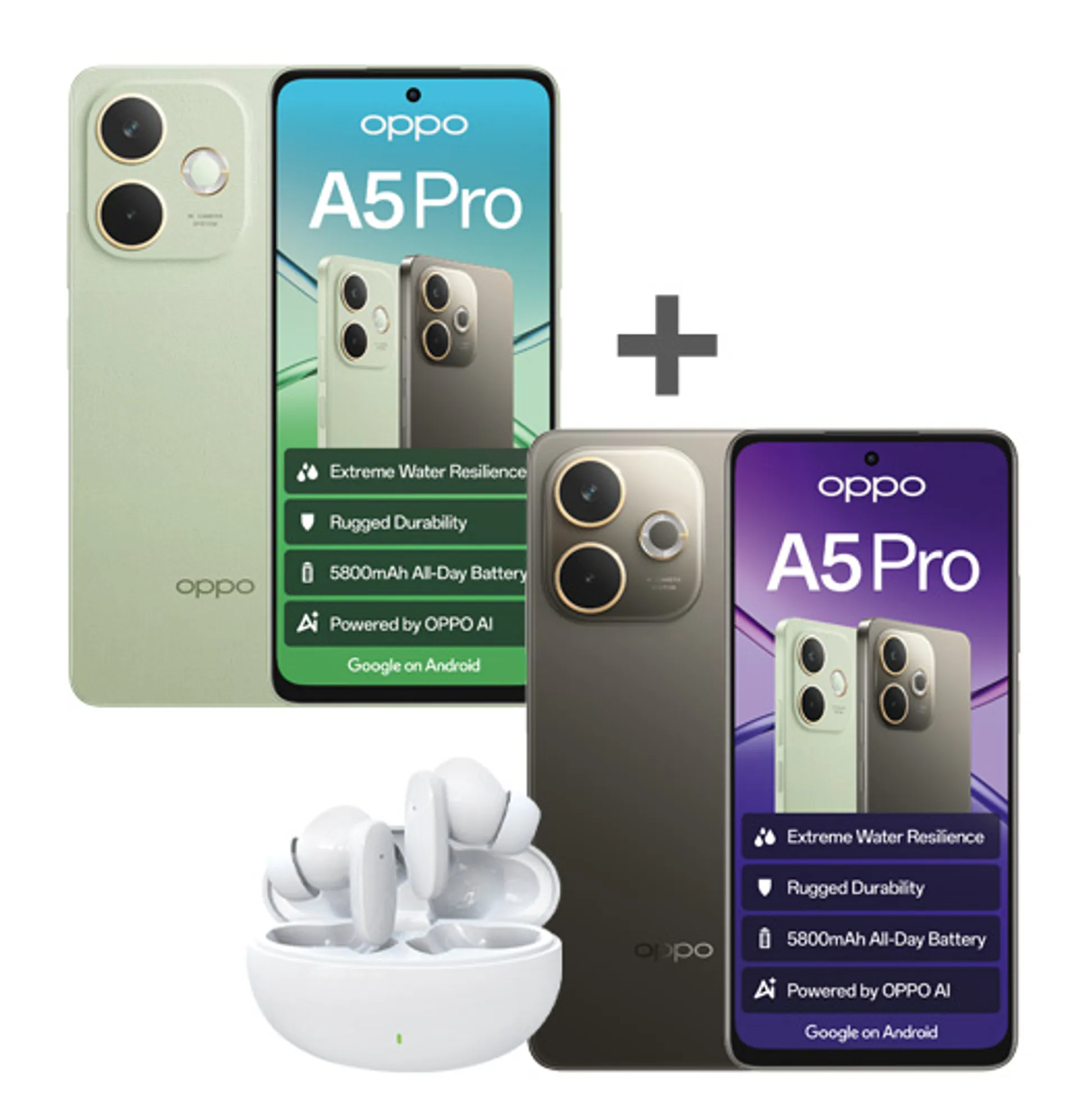 2xoppoa5pro4g256gbplusbudsbundlemochabrownolivegreenmochabrown slide