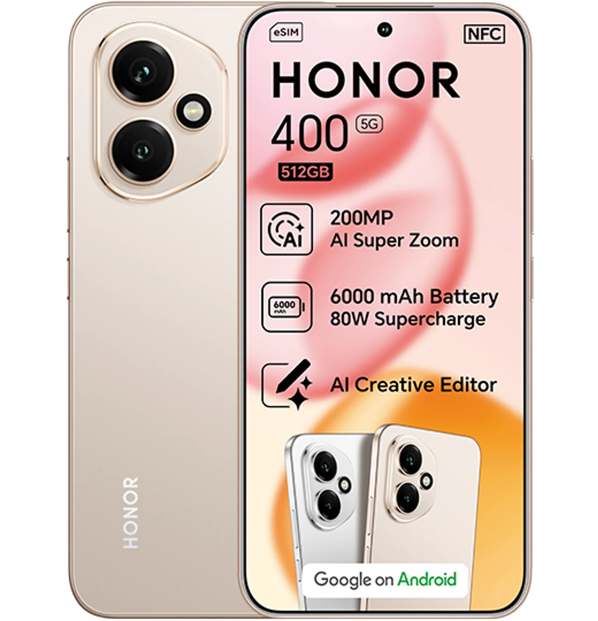 Honor 400 Desert Gold slide