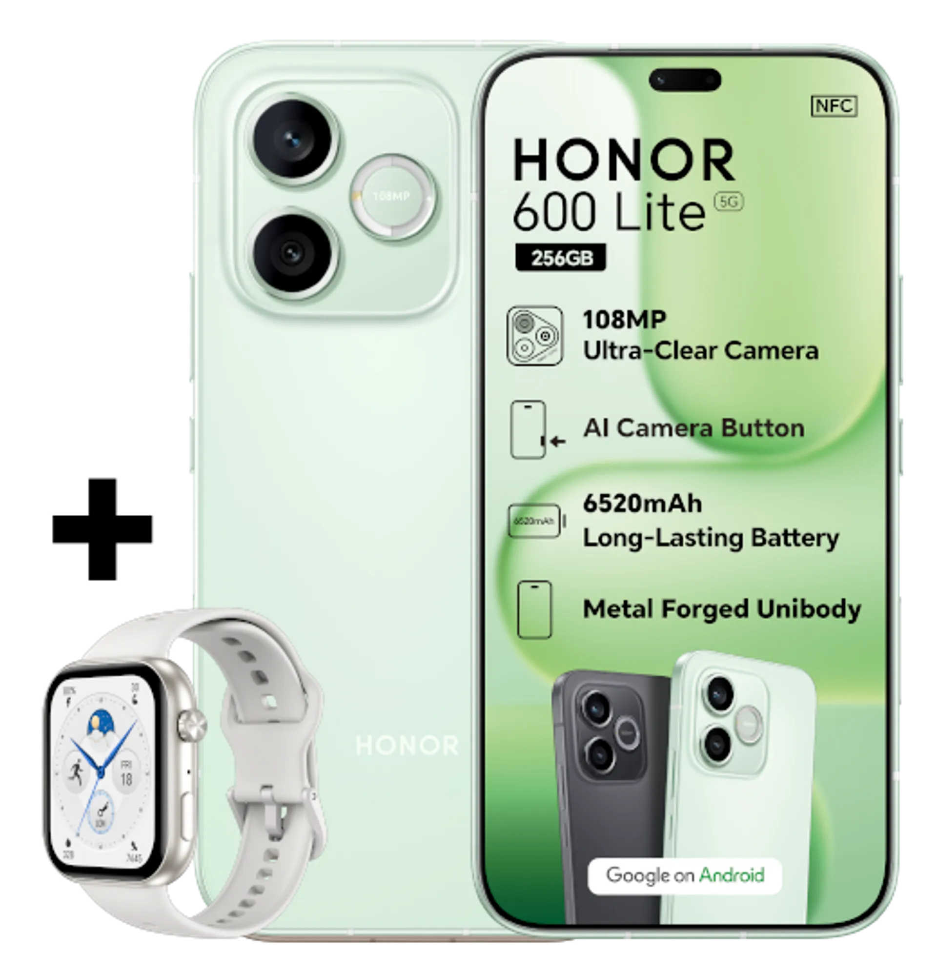 Honor 600 Lite Sprout Green slide
