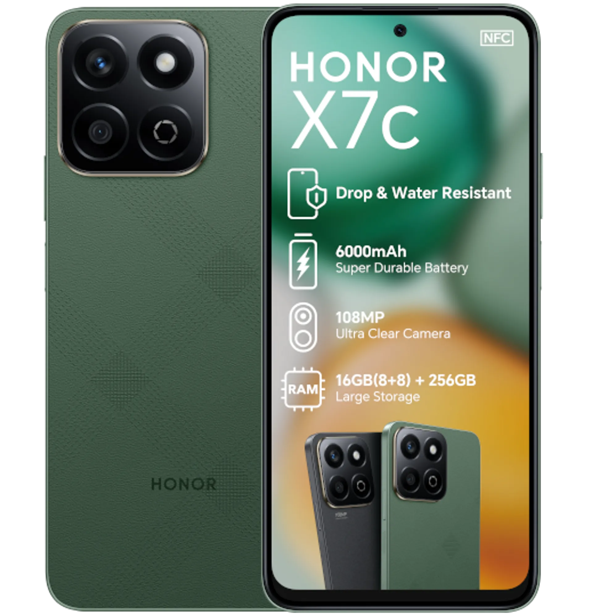 Honor X7C Forest Green slide