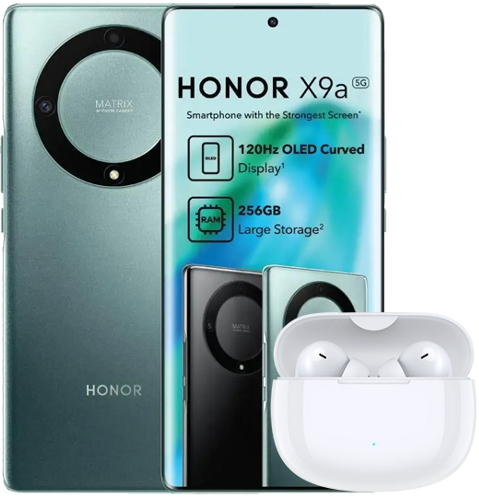 Honor X9A Green Honor Earbuds X3 Lite slide