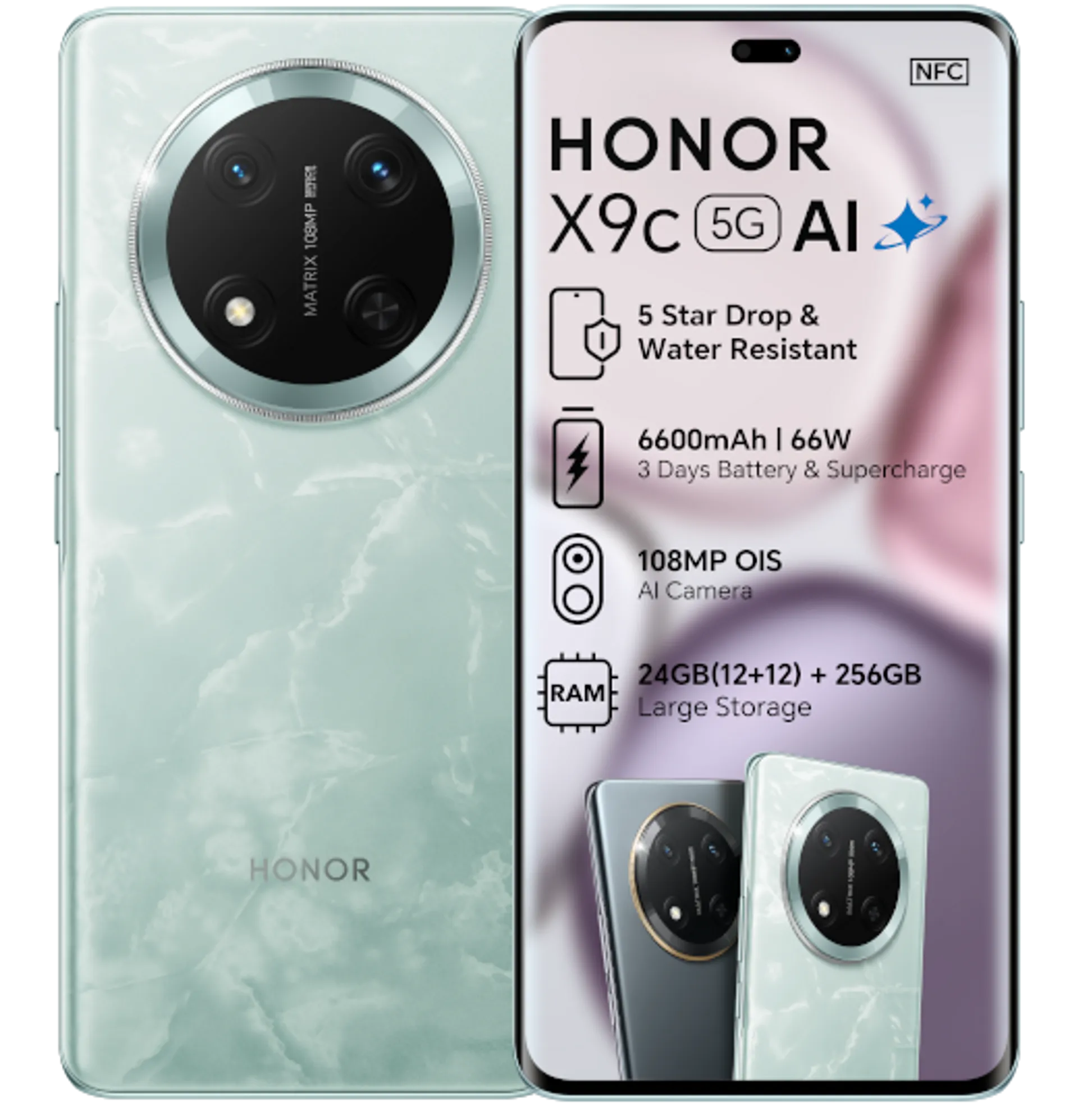 Honor X9C Jade Cyan slide