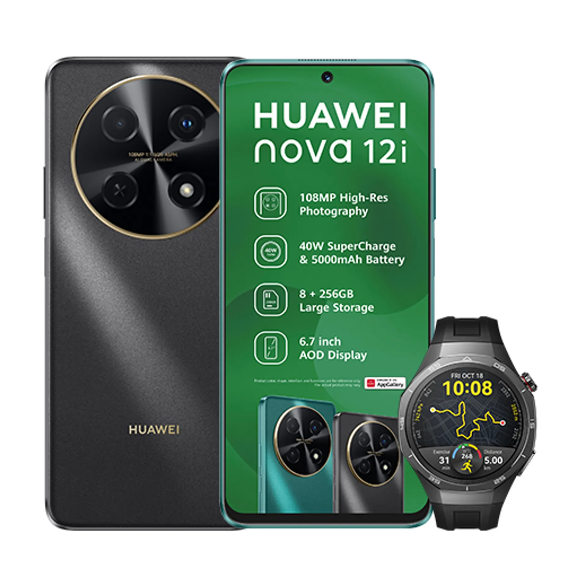 Huawei Nova 12i Starry Black Huawei Watch GT5 Pro Black slide