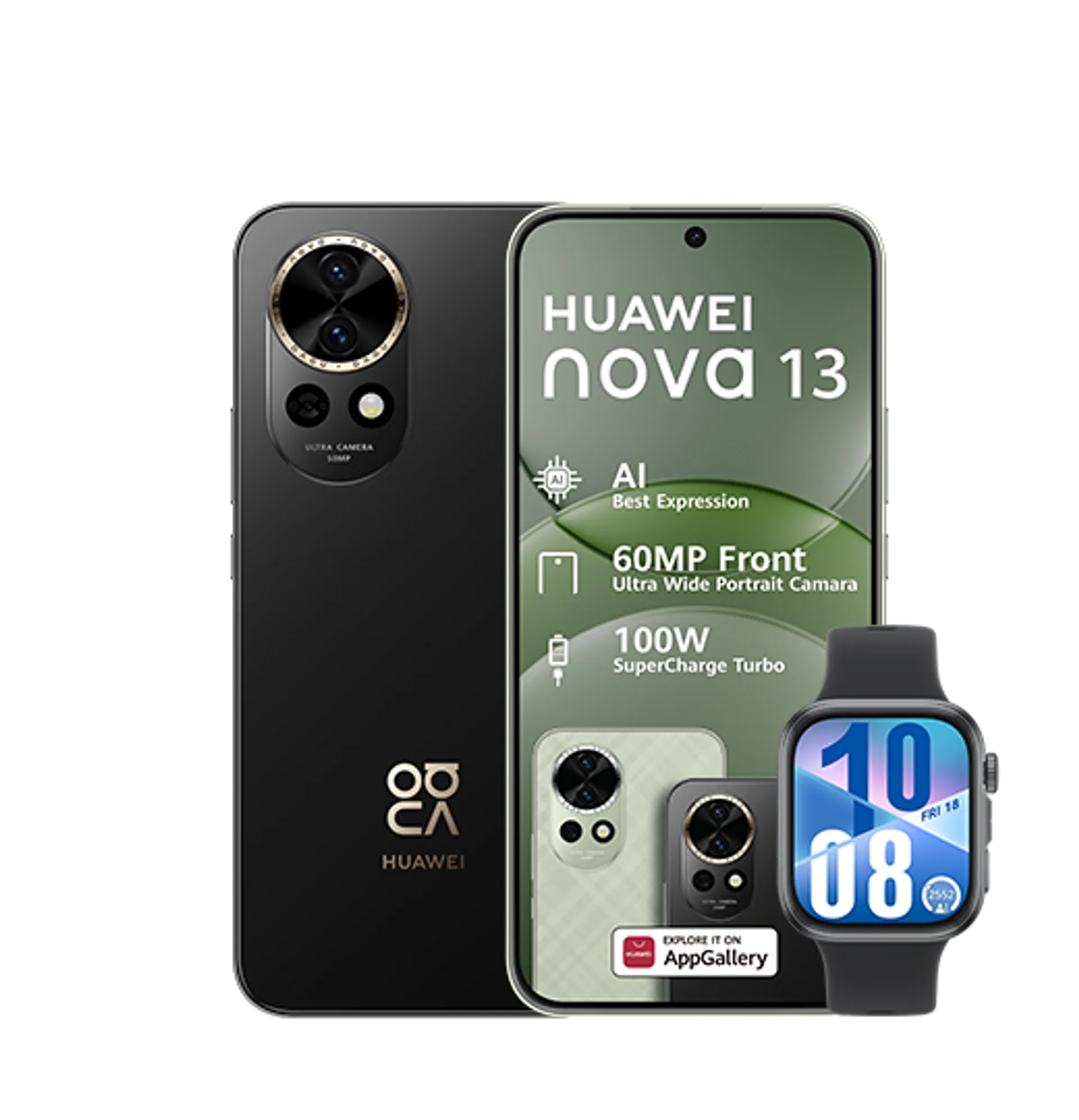 Huawei Nova 13 Plus Freebuds SE Black Huawei Watch Fit4 Black slide