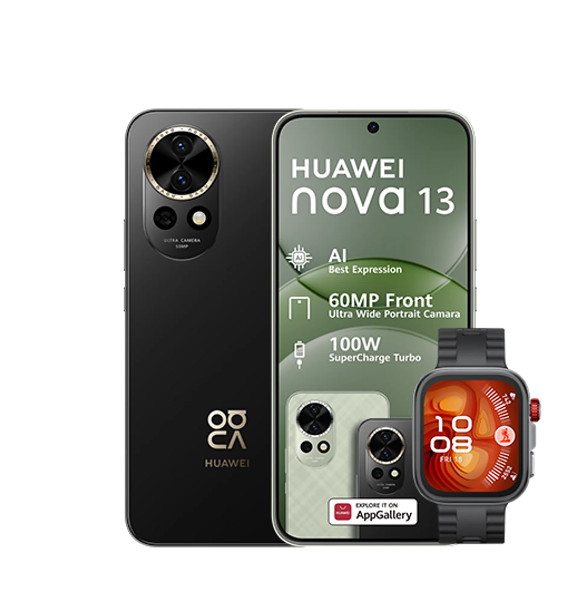Huawei Nova 13 Plus Freebuds SE Black Huawei Watch Fit4 Pro Black slide