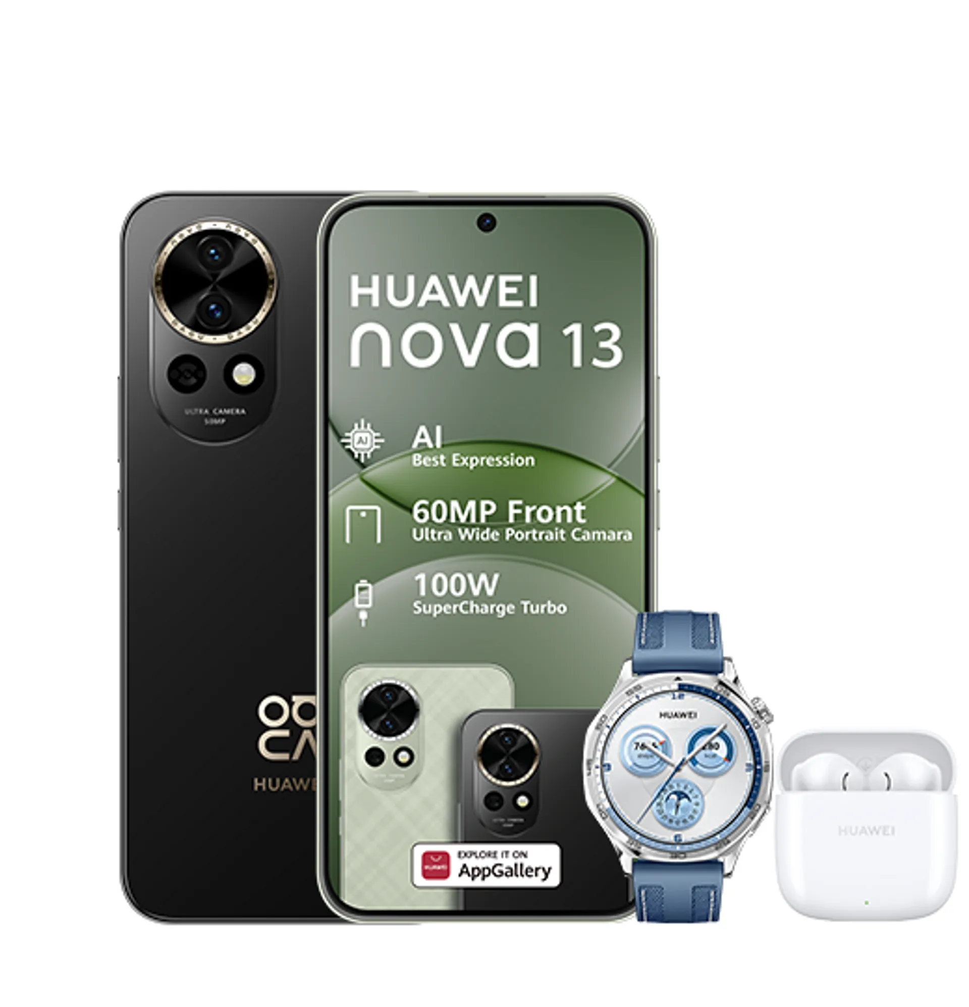 Huawei Nova 13 Plus Freebuds SE Black Huawei Watch GT5 Blue slide