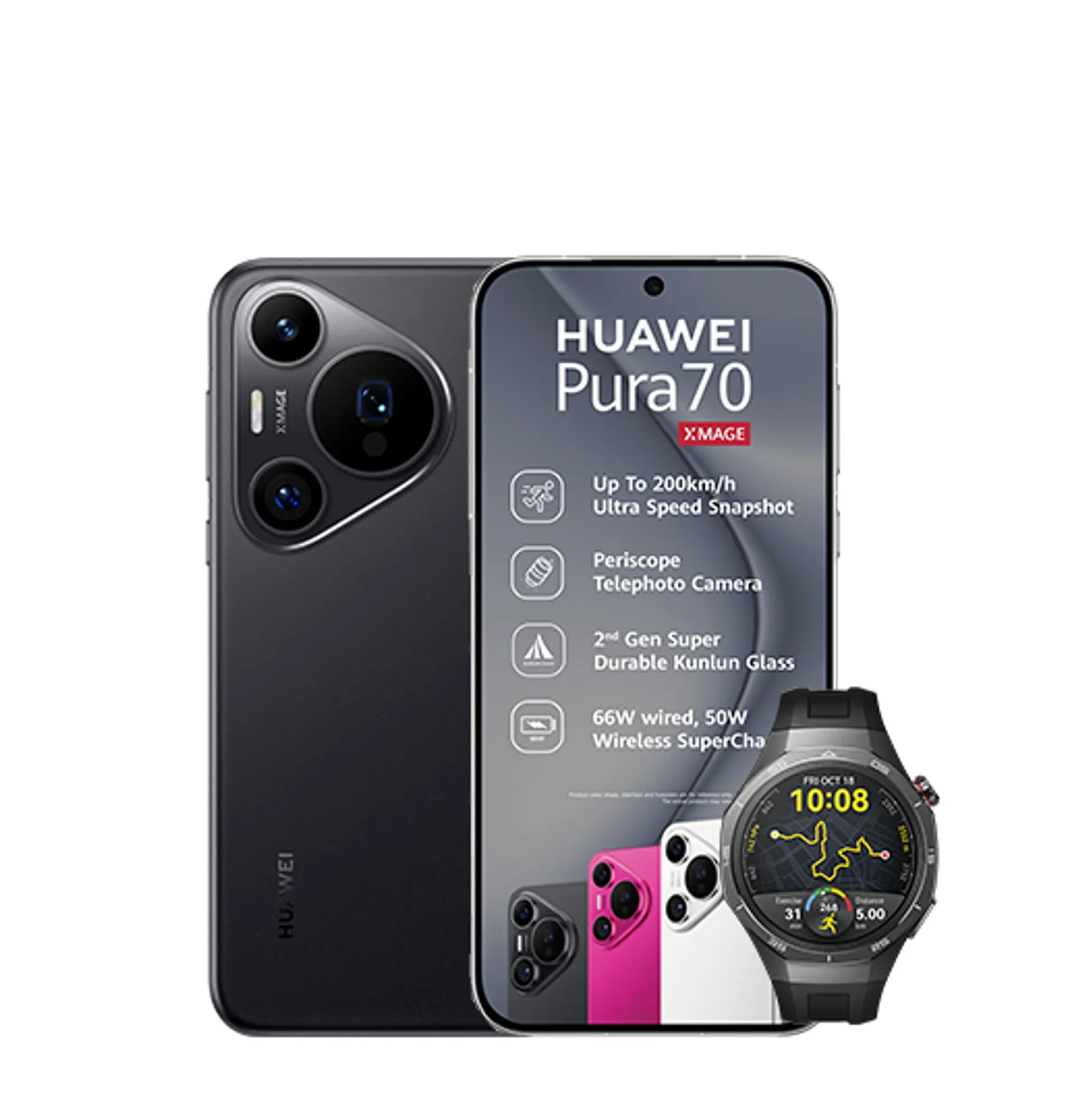 Huawei Pura 70 Black Huawei Watch GT5 Pro Black slide