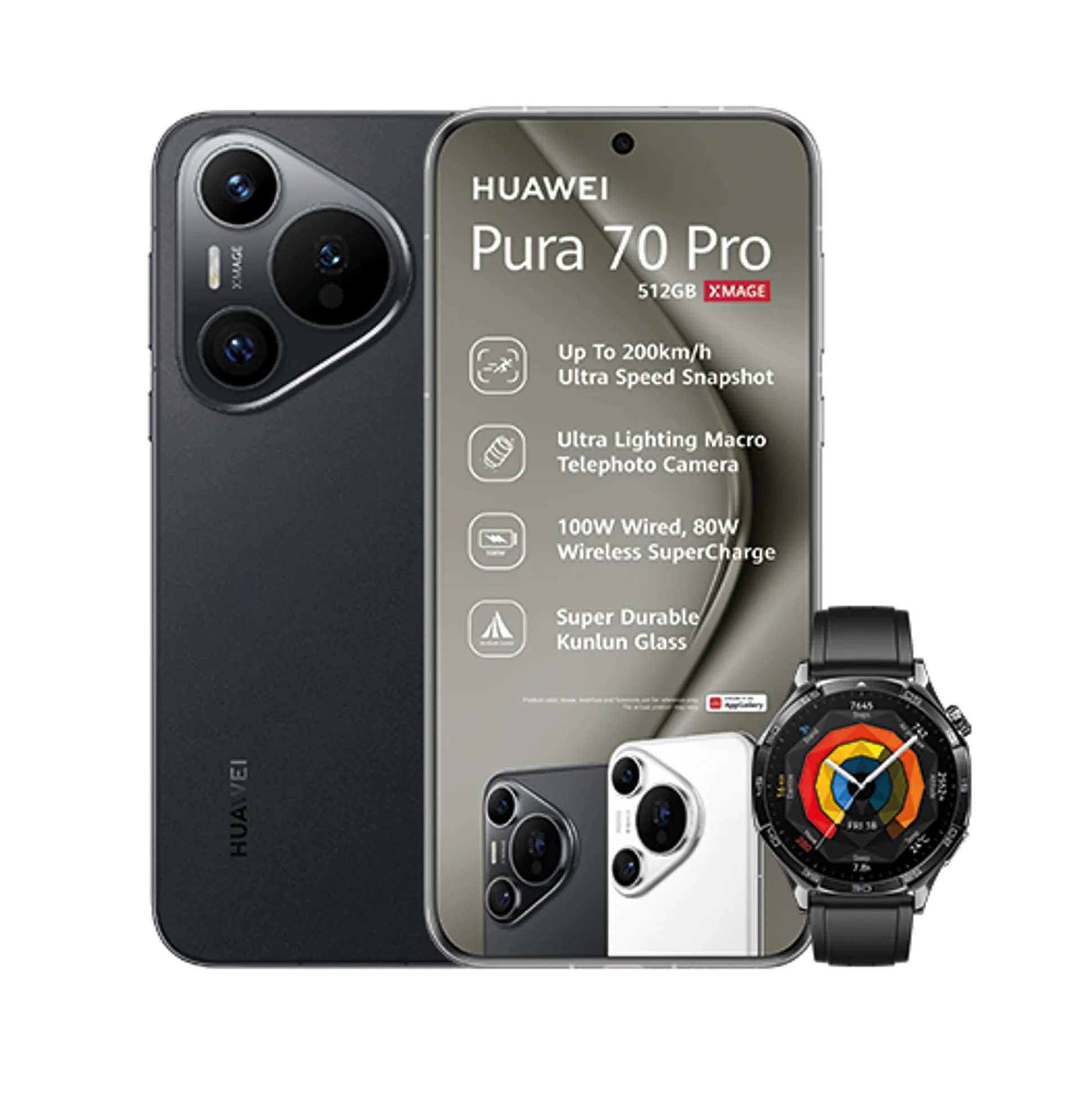 Huawei Pura 70 Pro Black Huawei Watch GT5 Black slide