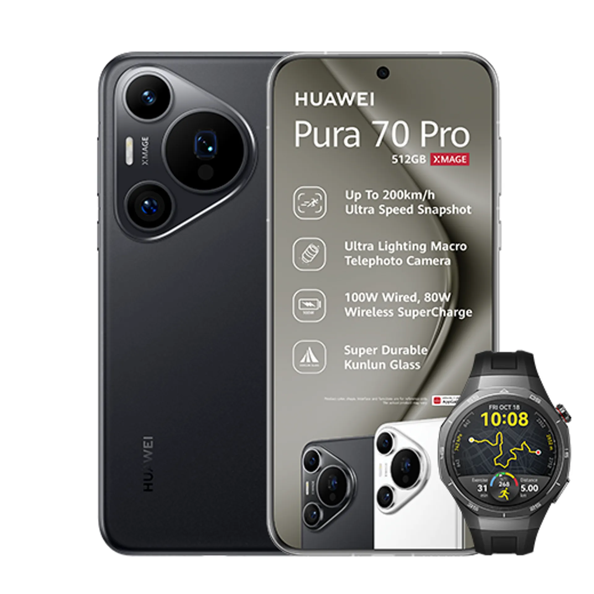 Huawei Pura 70 Pro Black Huawei Watch GT5 Pro Black slide