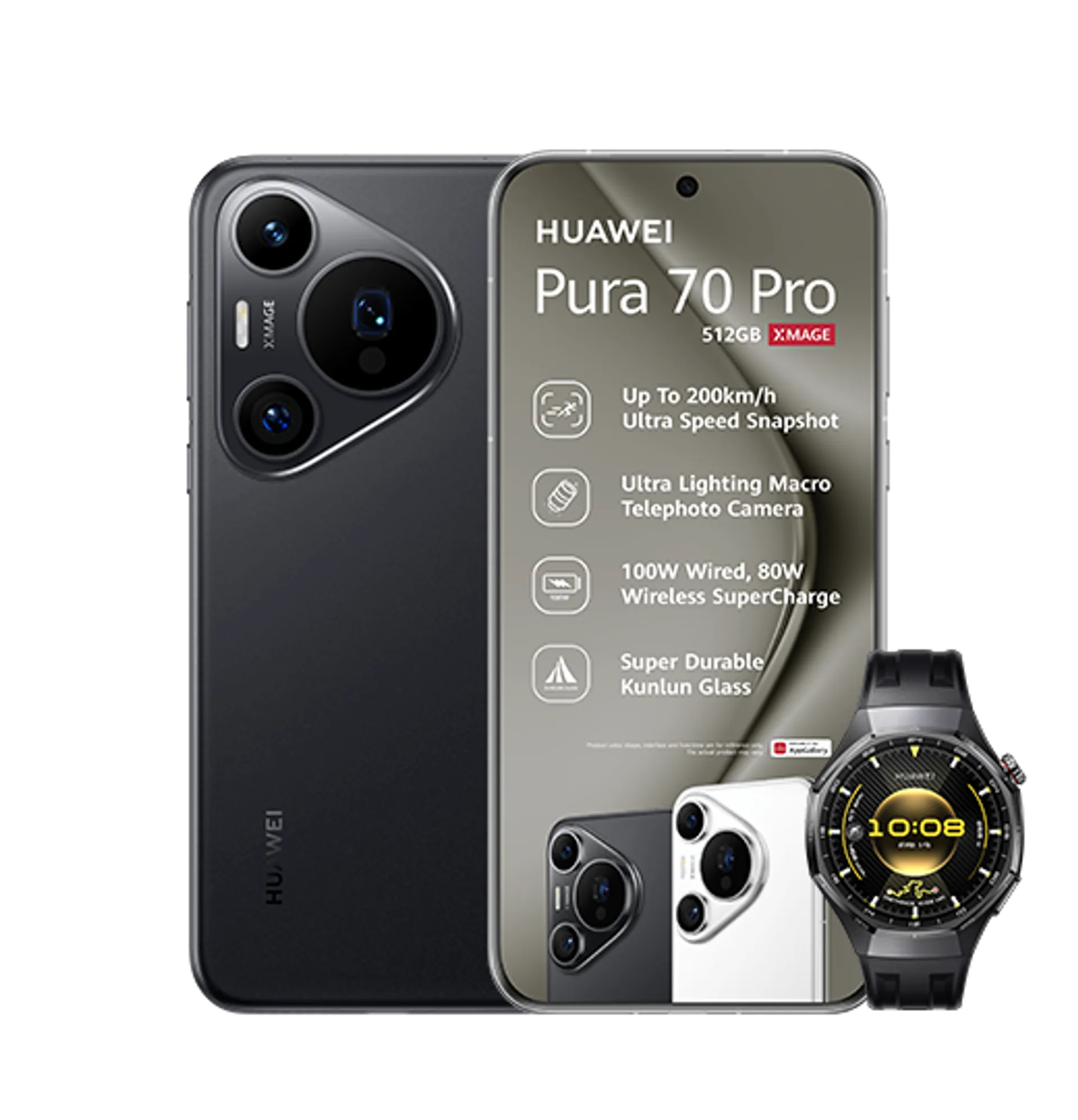 Huawei Pura 70 Pro Black Huawei Watch GT6 Pro Black slide