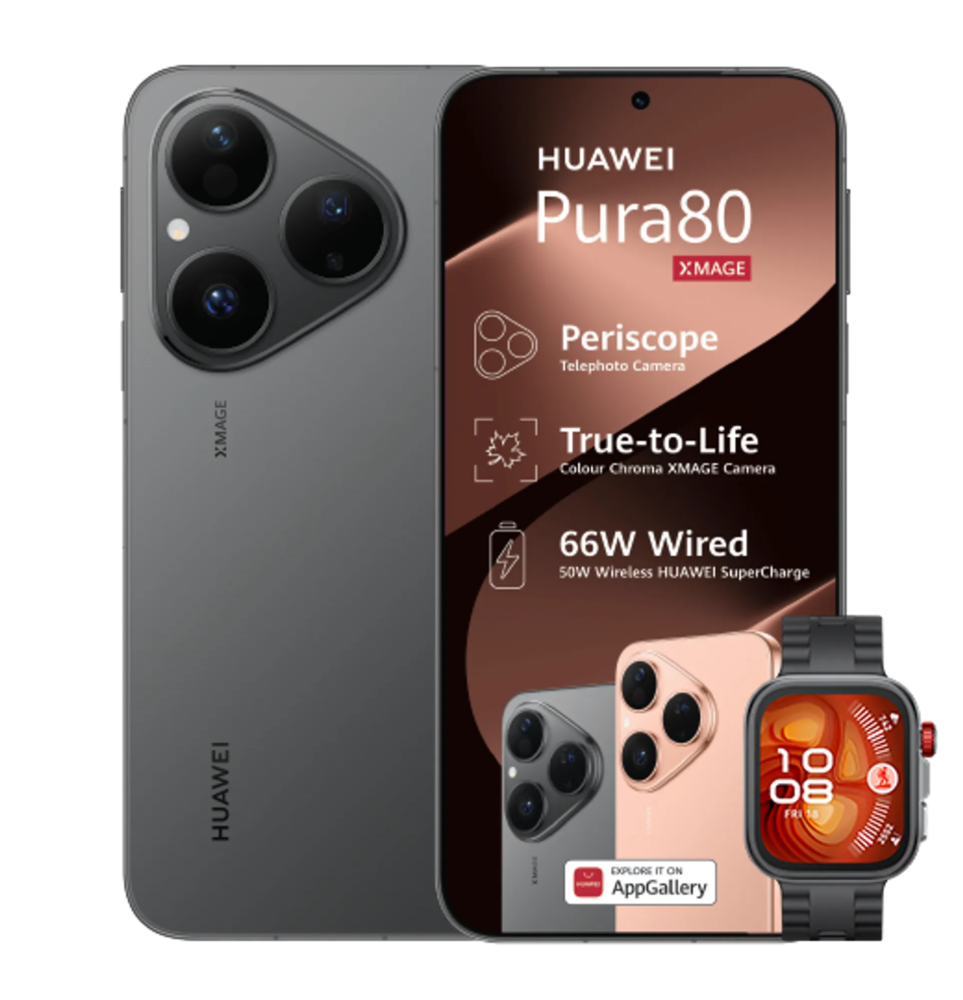 Huawei Pura 80 Black Huawei Watch Fit4 Pro Black slide