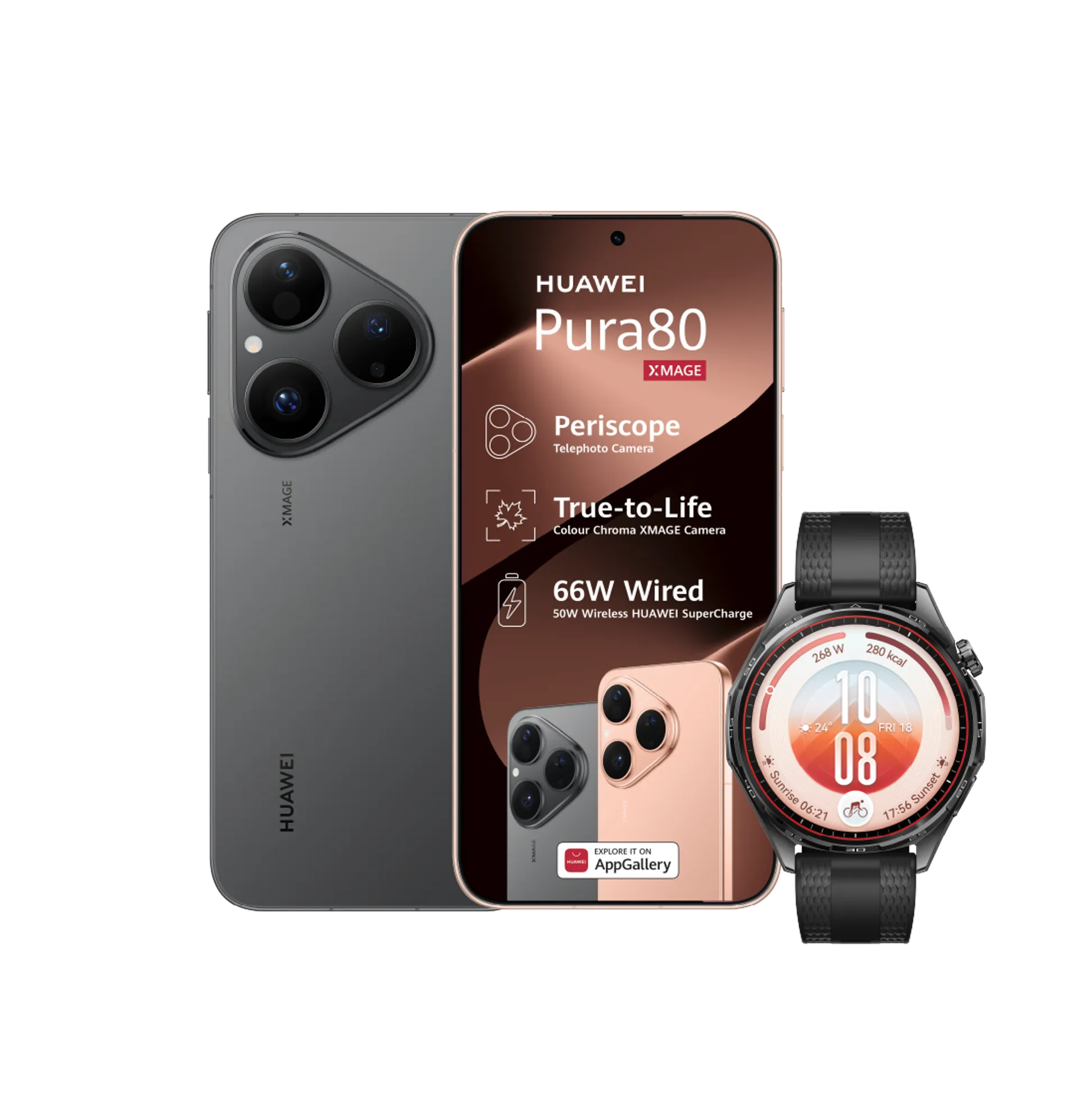 Huawei Pura 80 Black Huawei Watch GT7 Black slide