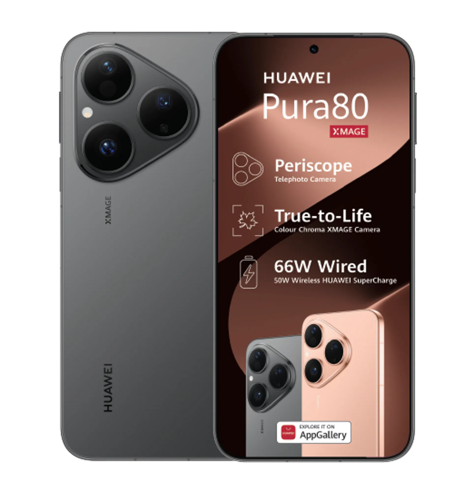 Huawei Pura 80 Frosted Black with 15GB LTE slide