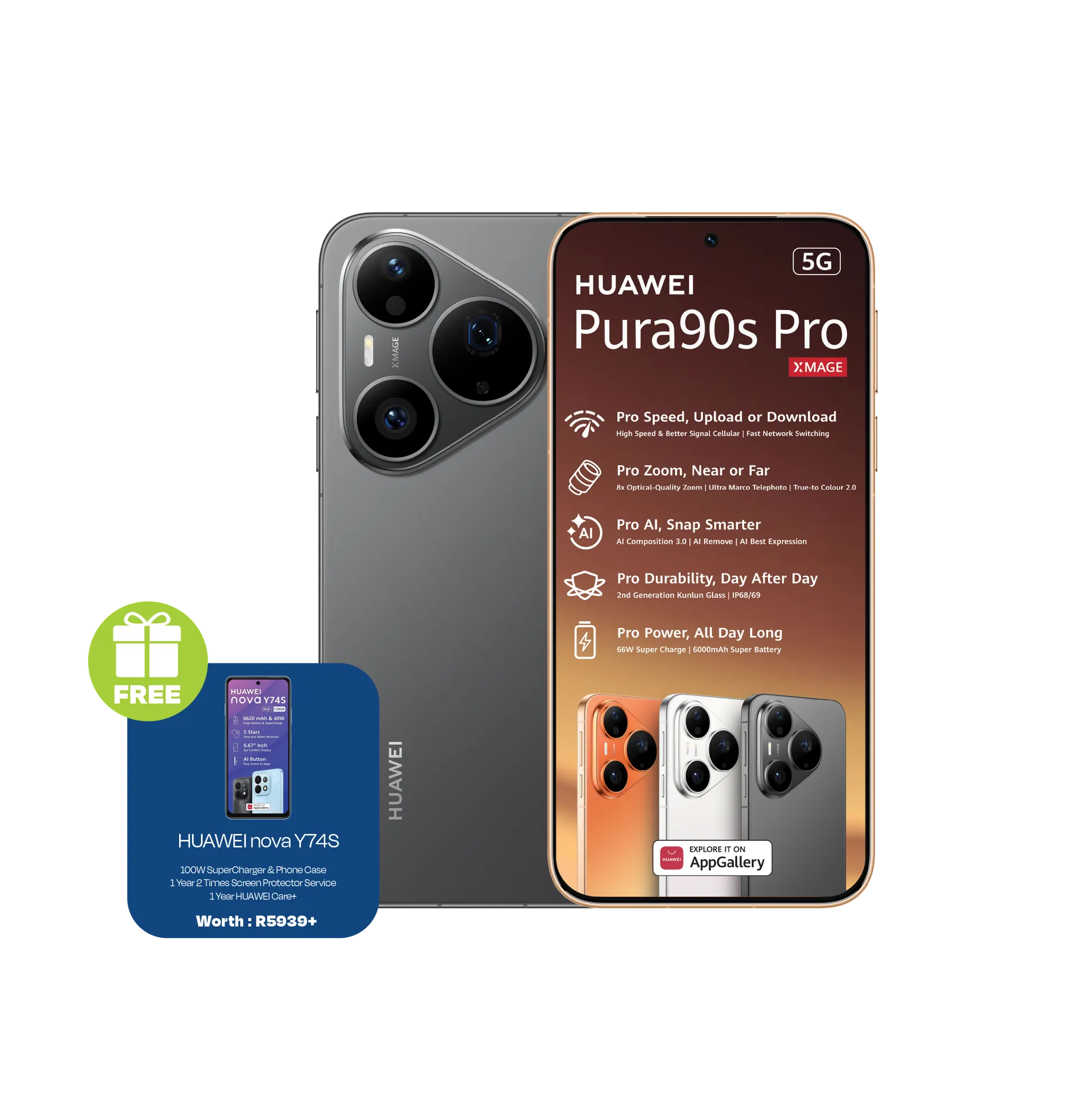 Huawei Pura 90s Pro plus Y74S Black slide
