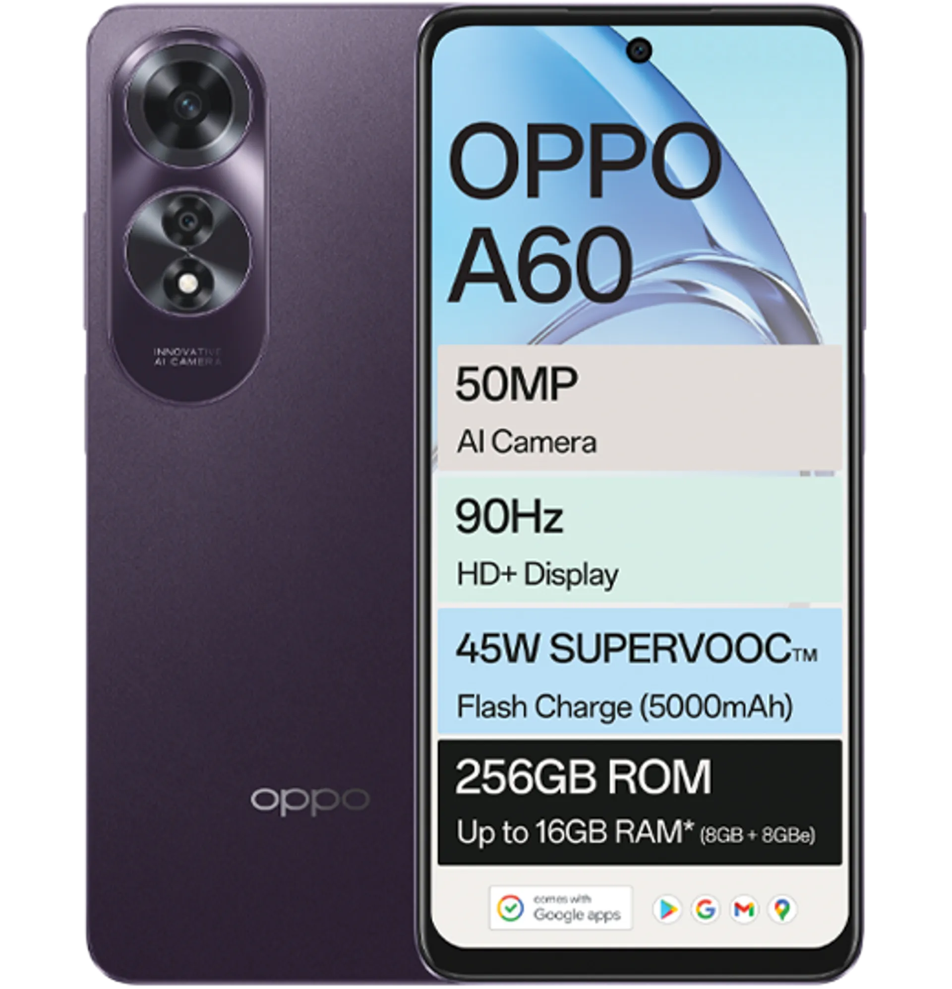Oppo A60 Midnight Purple slide