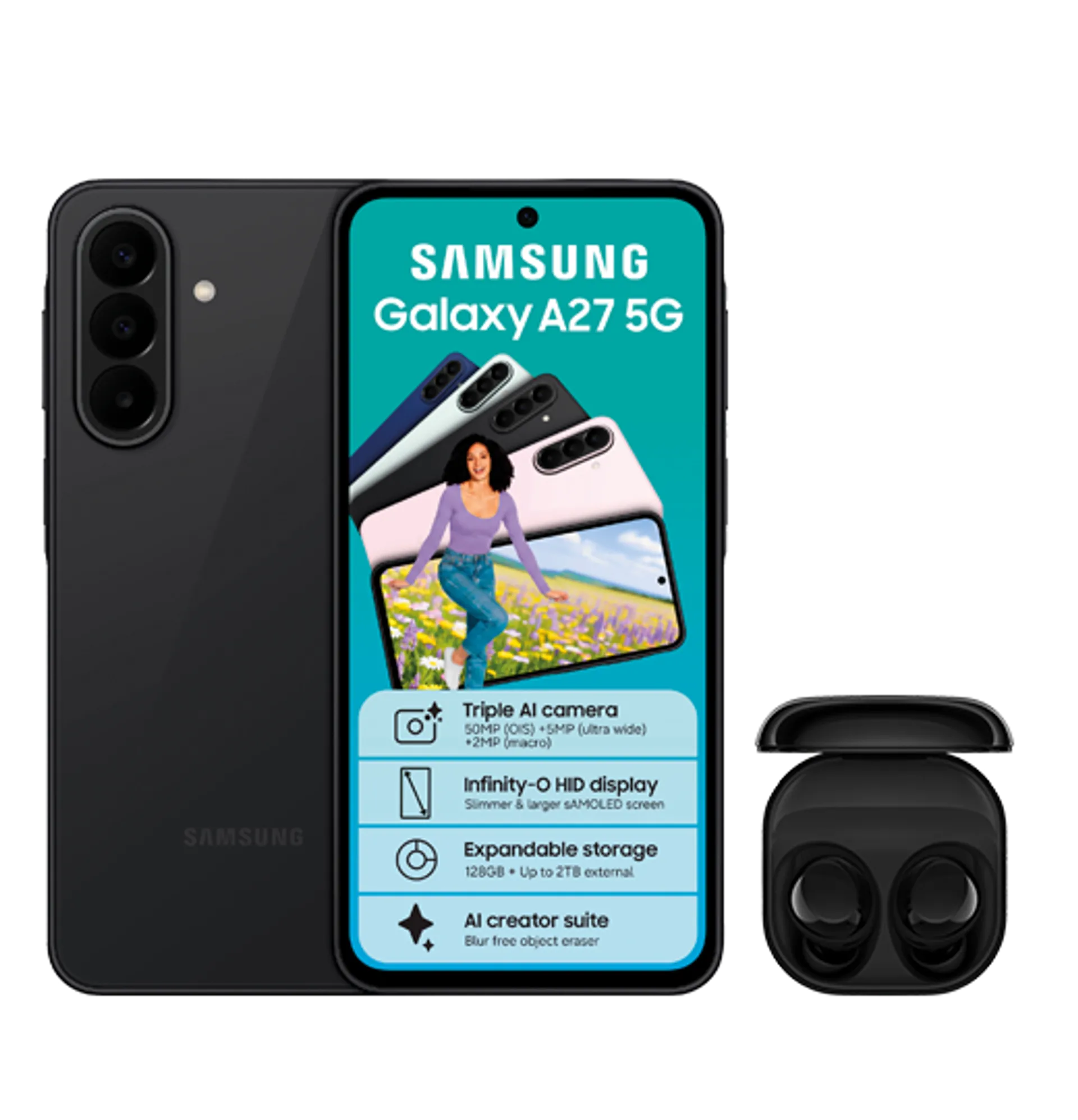 Samsung Galaxy A27 Black Samsung Galaxy Buds Core Black slide