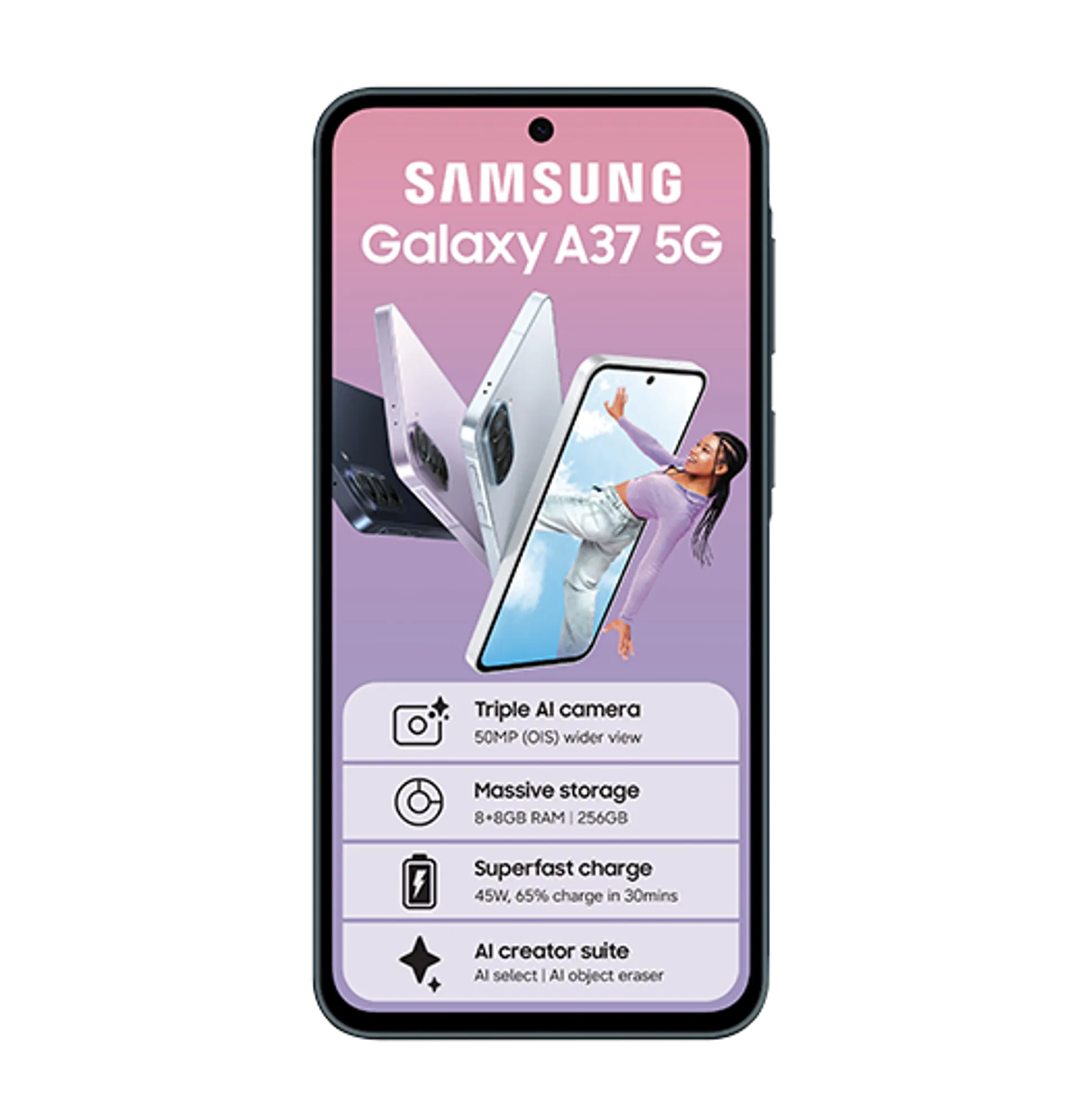 Samsung Galaxy A37 5G Grey slide