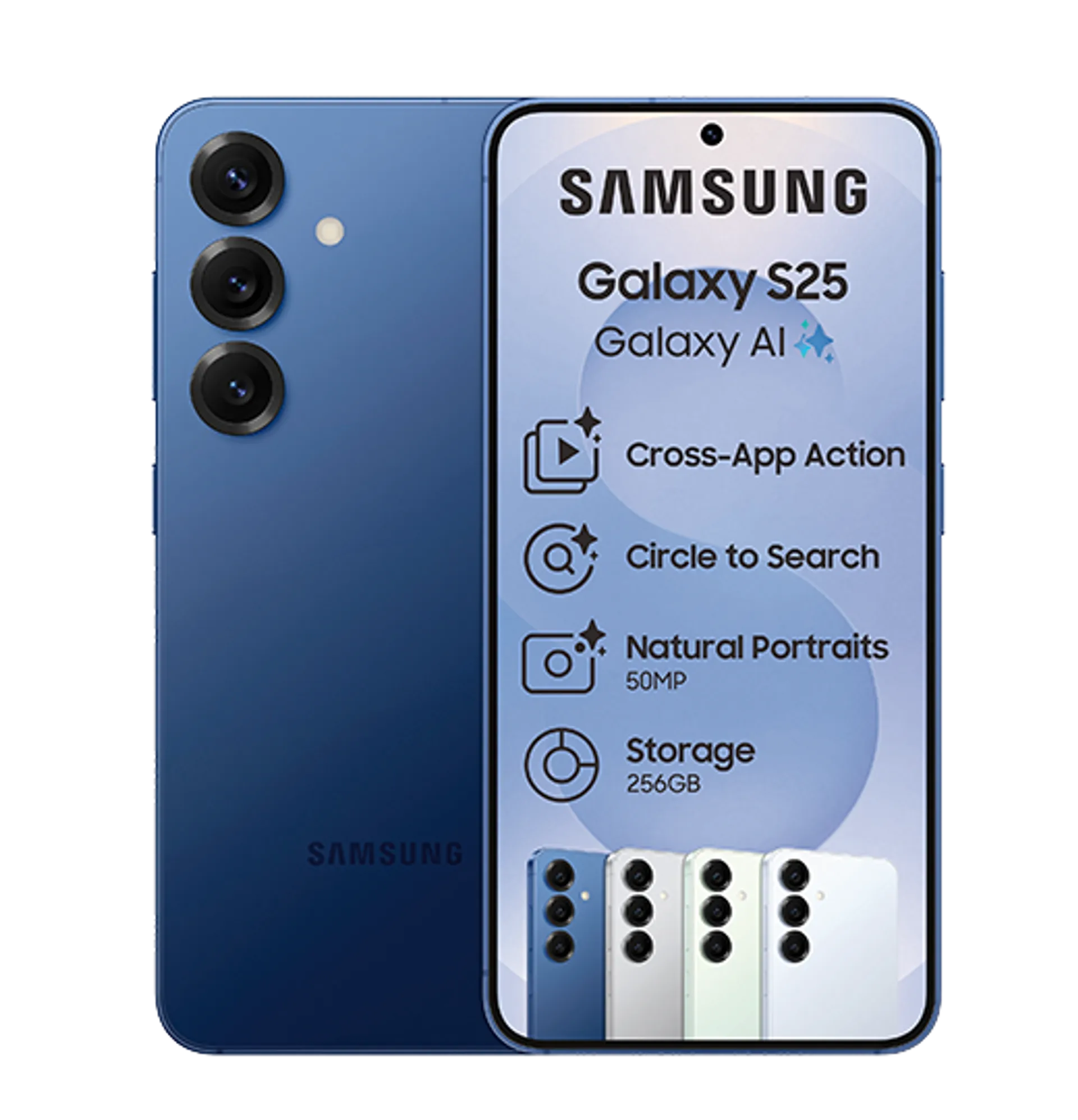 Samsung Galaxy S25 Navy slide