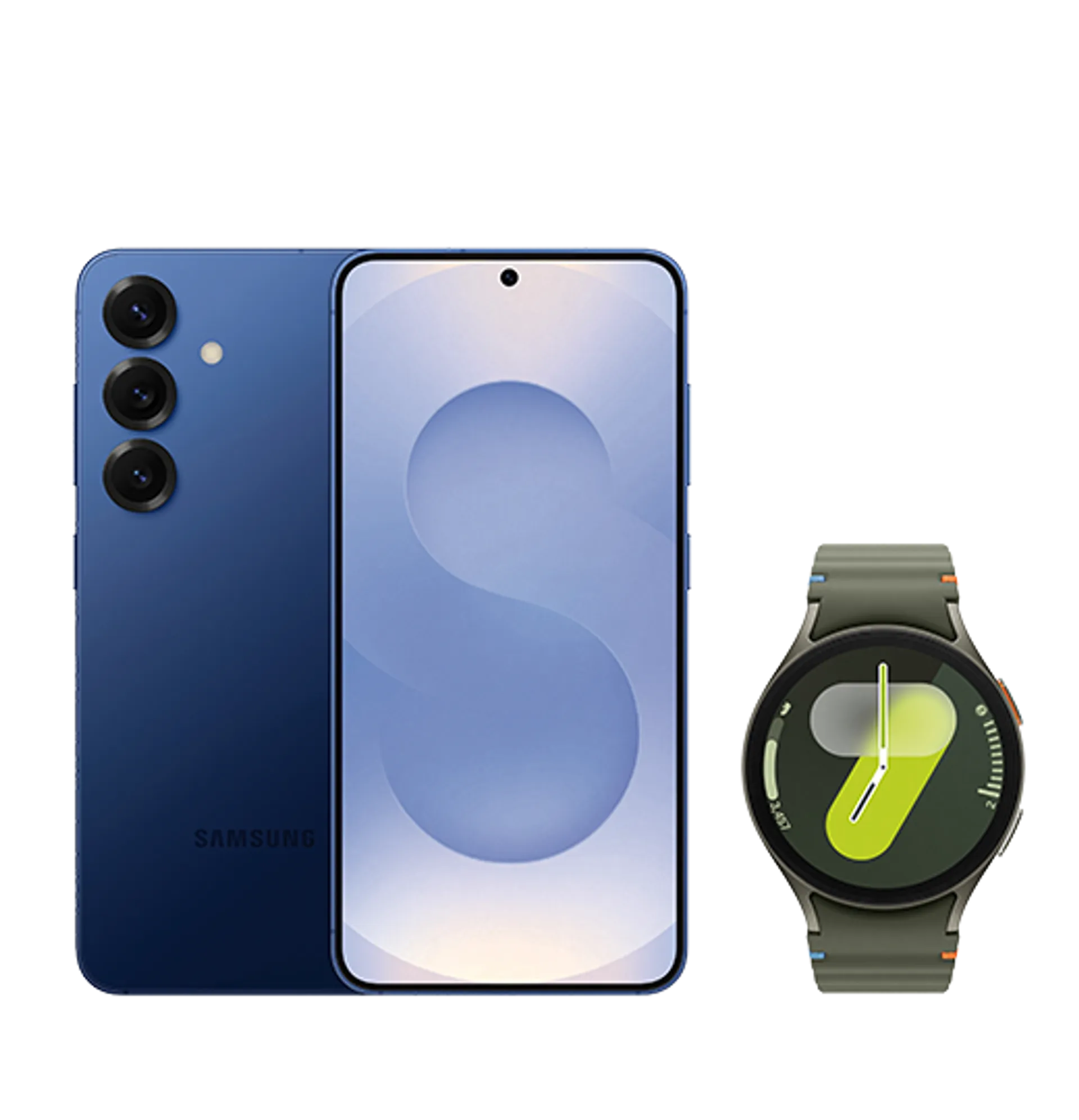 Samsung Galaxy S25 Plus Navy Samsung Galaxy Watch 7 40MM Green slide