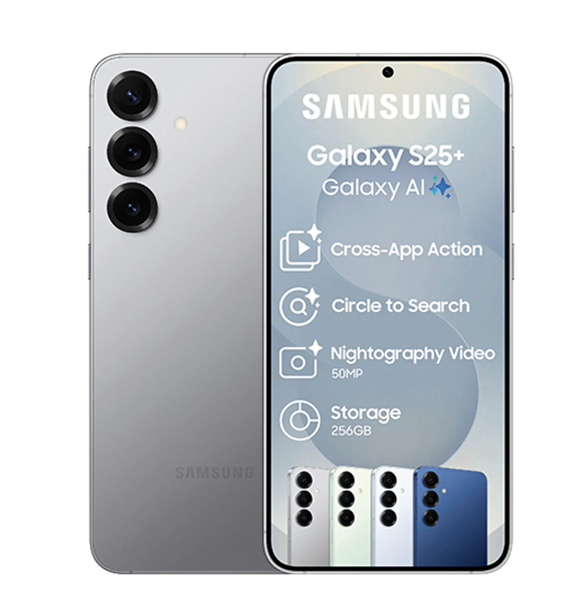 Samsung Galaxy S25 Plus Silver Shadow slide