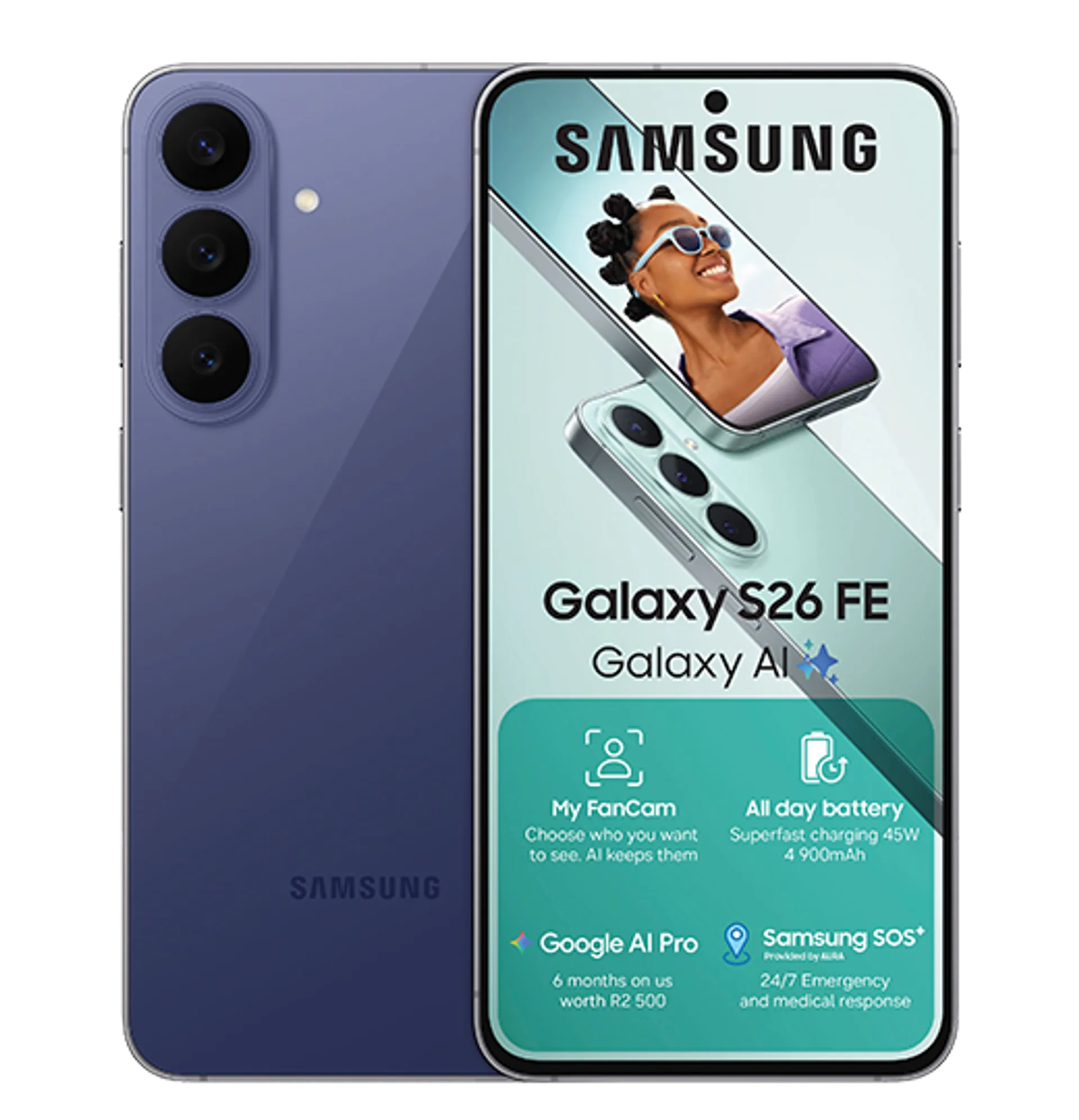 Samsung Galaxy S26 FE Blueberry slide