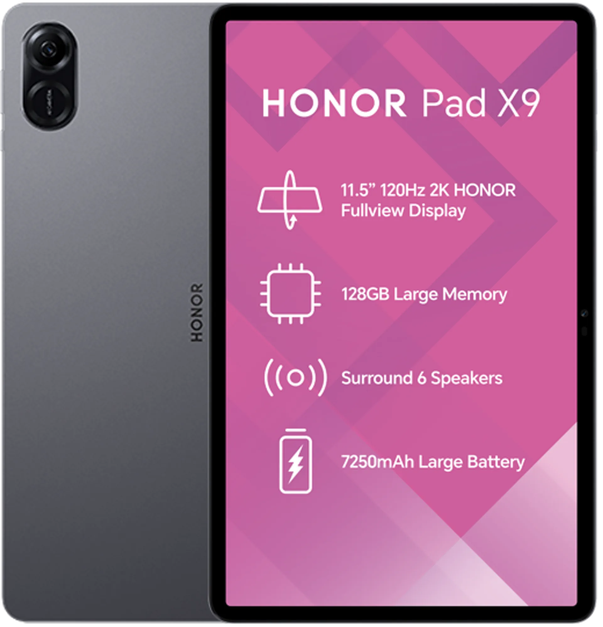 honorpad x9 grey slide 0