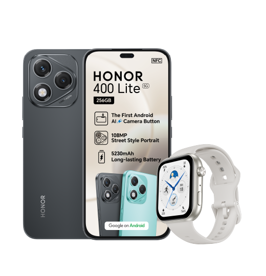Honor 400 Lite + Honor Choice Watch 2i White | Telkom